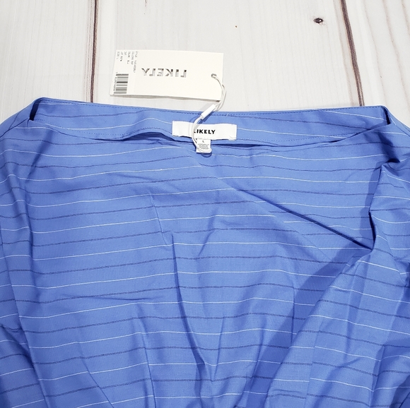 Likely Bubble Sleeve Boyfriend Tie Detail Top - Picture 7 of 10